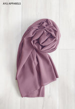 Widya Eyelash Chiffon Shawl Heather